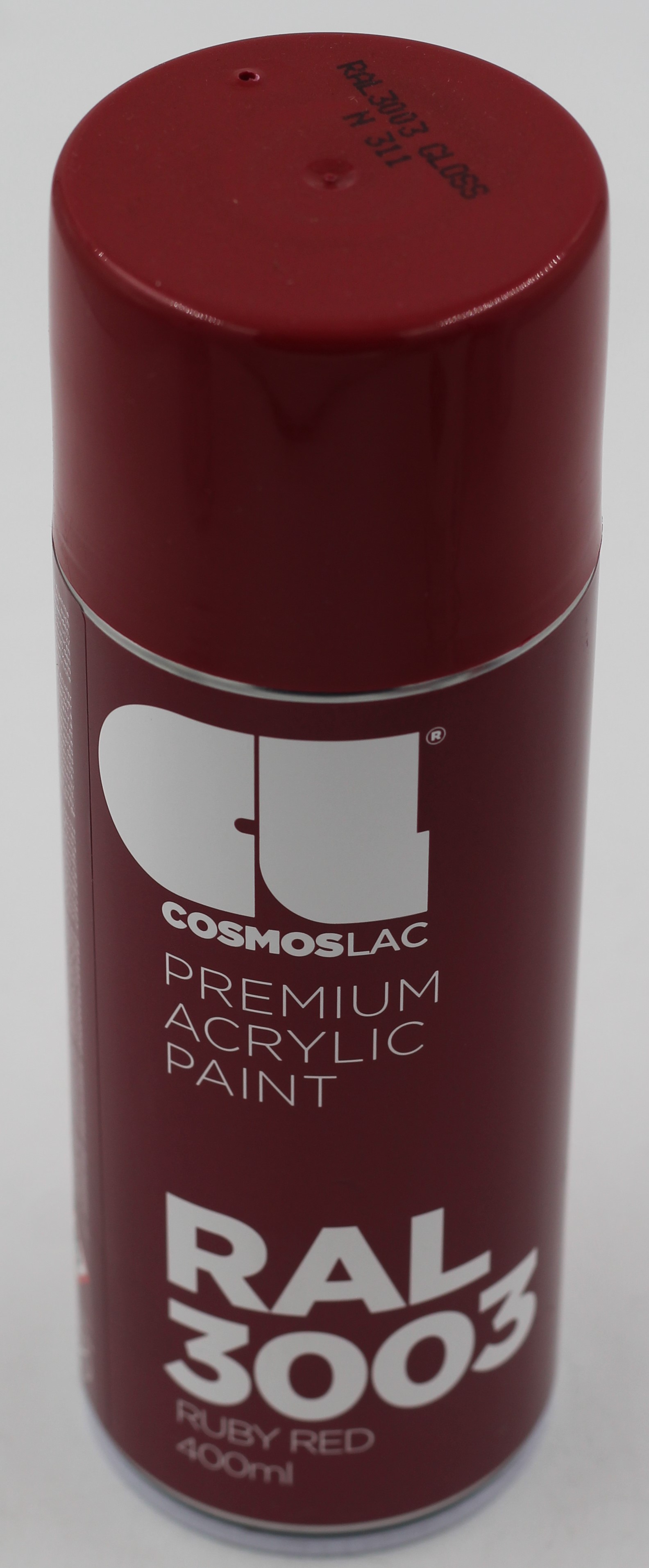 Cosmos Lac Σπρέι Βαφής Premium Acrylic με Μεταλλικό Εφέ Ruby Red Ral 3003 400ml